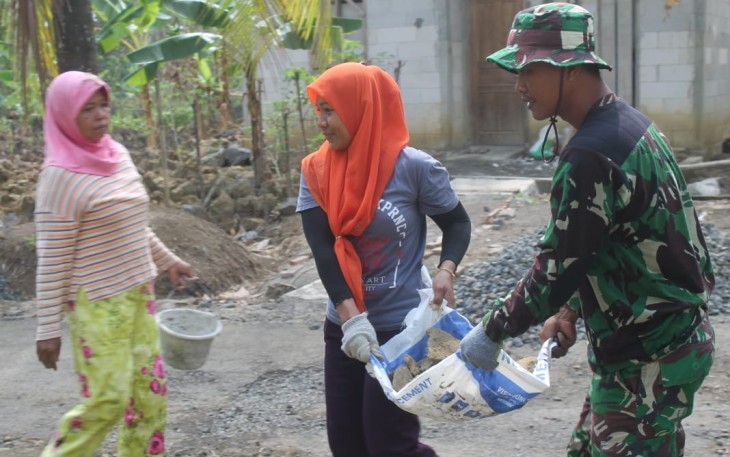 Kemanunggalan TNI dan Rakyat Tumbuh Melalui Kegiatan TMMD