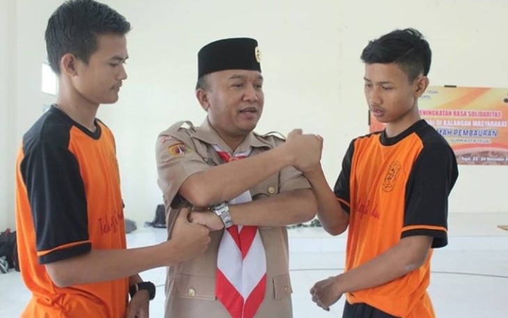 Wakil Walikota Tegal M. Jumadi bersama pelajar