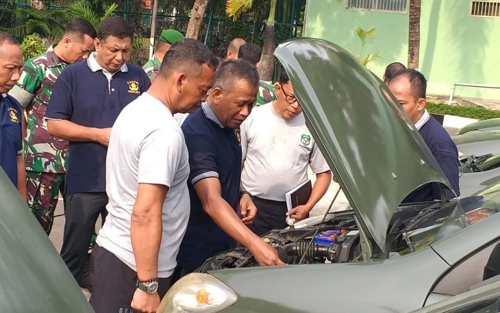 Kasdam Jaya/Jayakarta Cek Langsung Kelayakan Kendaraan Dinas