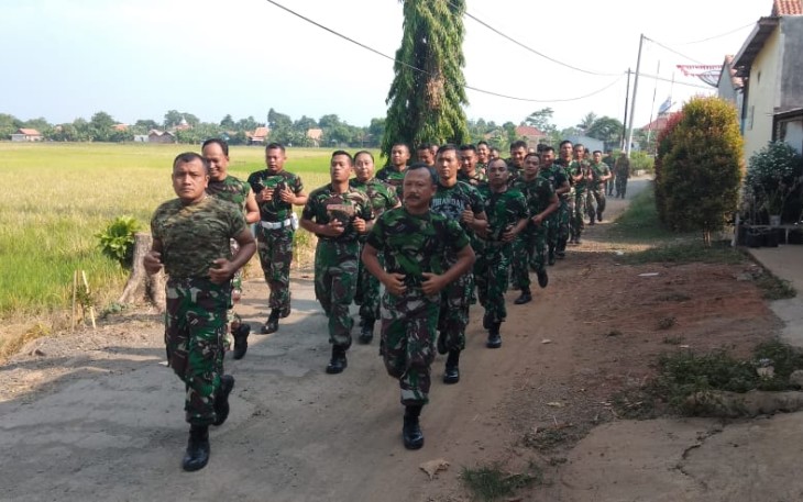 Kodim 0736/Batang Laksanakan Lari Jalan