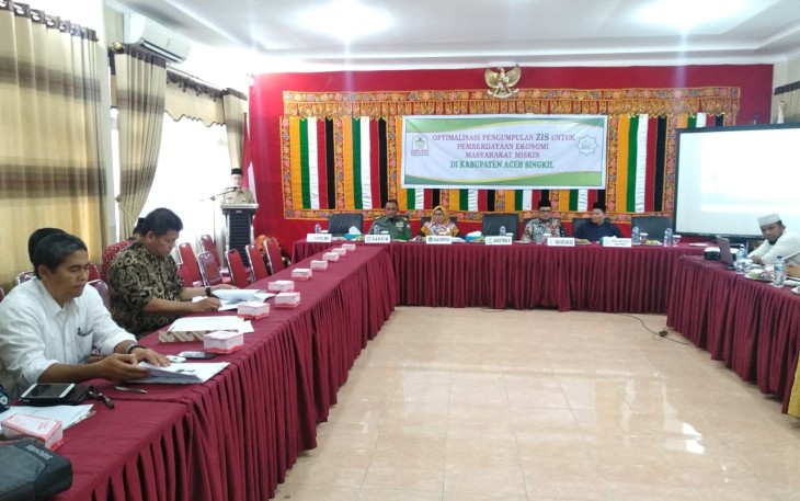 Pemkab Aceh Singkil melalui Baitul Mal menggelar sosialisasi ZIS terhadap Perusahaan Perkebunan dan Pabrik Kelapa Sawit setempat.