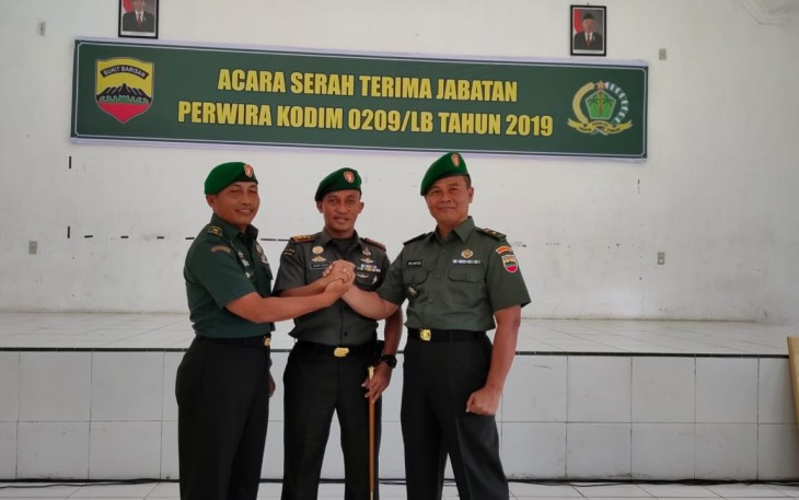 Serah Terima Jabatan Perwira Kodim 0209/LB Tahun 2019