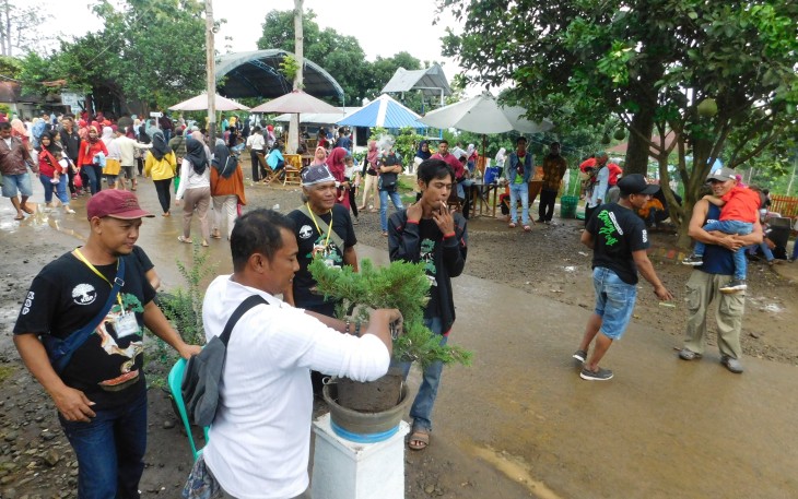 Awali tahun 2020 KBP demo merangkai bonsai di tempat wisata