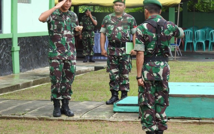 Dandim 0510/Trs Pimpin Upacara Pelepasan Anggota Pindah Satuan