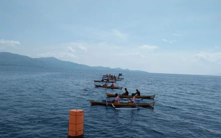 Peserta Lomba Dayung Tahun 2020 Dalam Rangka Peringati HUT Kabupaten Seram Bagian Barat ke 16