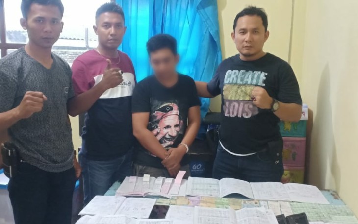 Tersangka saat diamankan