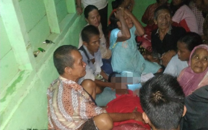 Korban usai dievakuasi 