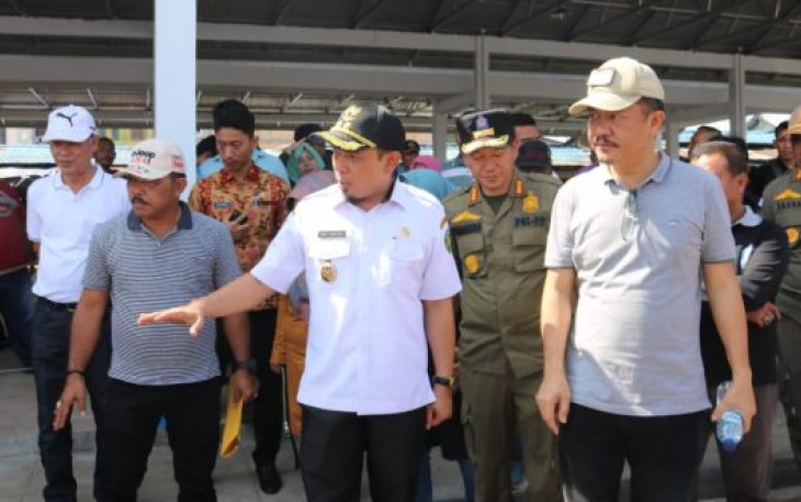 Wakil Wali Kota Bengkulu Dedy Wahyudi Saat Memantau Pasar Panorama 