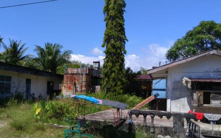 Kondisi tempat pengolahan air bersih PDAM Tirta Singkil Desa Suka Makmur Aceh Singkil