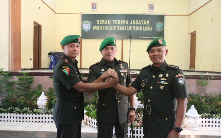 Sertijab Dandim 0106/Aceh Tengah