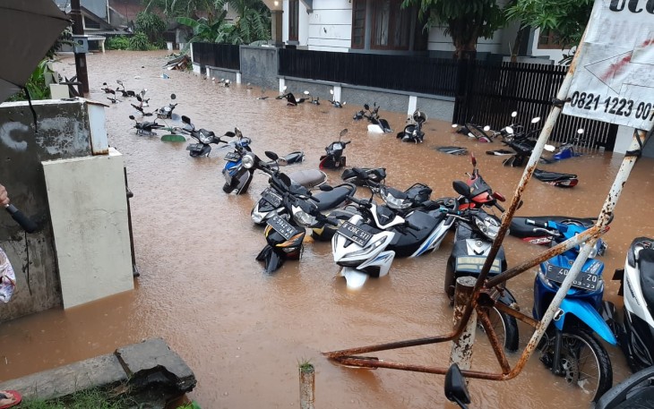 Potret kondisi banjir di Jakarta