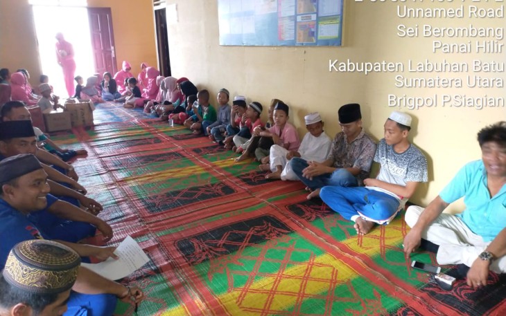 Kasat Polair Polres Labuhanbatu Santuni Anak Yatim