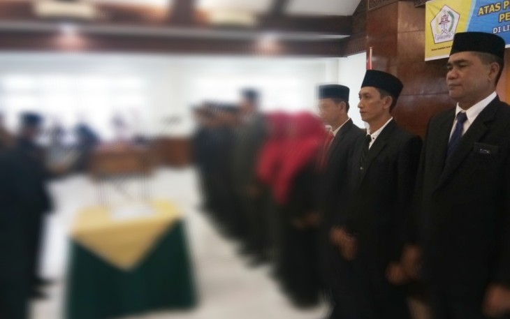 Kepala Dinas Pertanian dan Pangan Aceh Utara (kanan) pasca dilantik