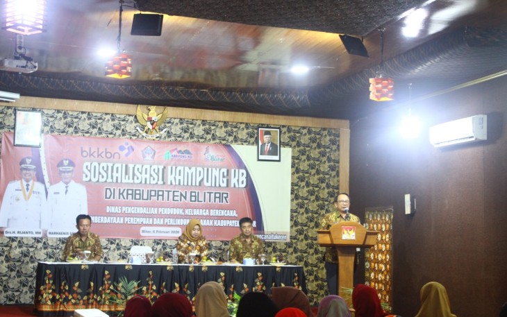 Bupati Blitar Rijanto saat memberikan sambutan 