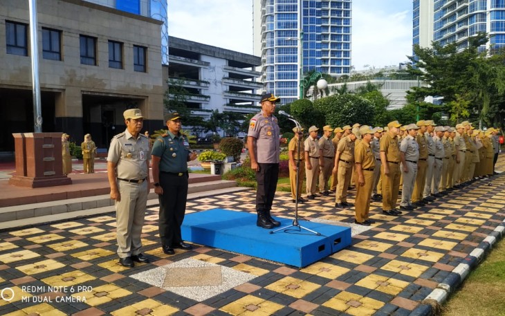 Dandim 0503/JB Kolonel Kav Valian Wicaksono Magdi Laksanakan Giat Apel Tiga Pilar