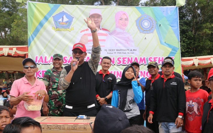 Senam Sehat Kelurahan Sei Lekop dan Kelurahan Gunung Lengkuas