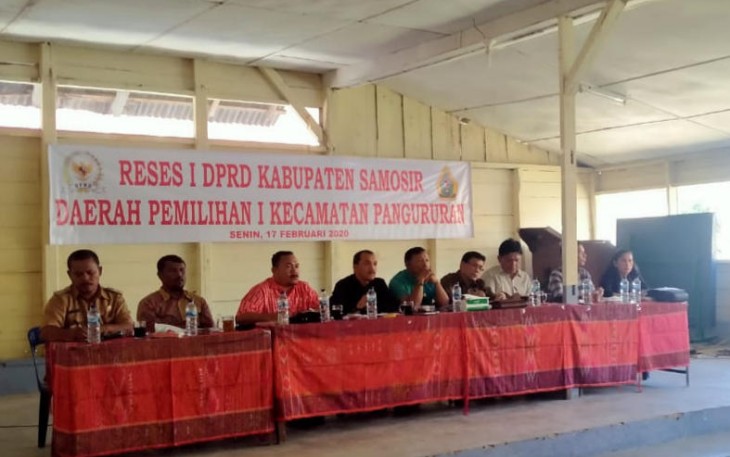 Anggota DPRD Samosir reses di Dapil I Kecamatan Pangururan