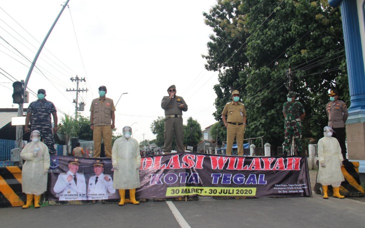Walikota Pimpin Langsung Isolasi Wilayah Kota Tegal