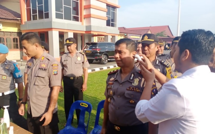 Kapolres Labuhanbatu Cek Kondisi Kesehatan Personel