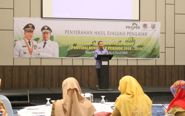 Wakil Gubernur Bengkulu saat memberi sambutan