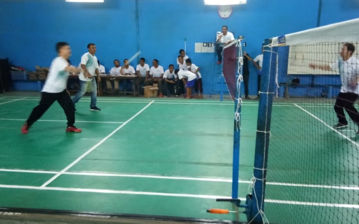 Dandim 0209/LB Buka Turnamen Bulutangkis Mandala Cup ke VI