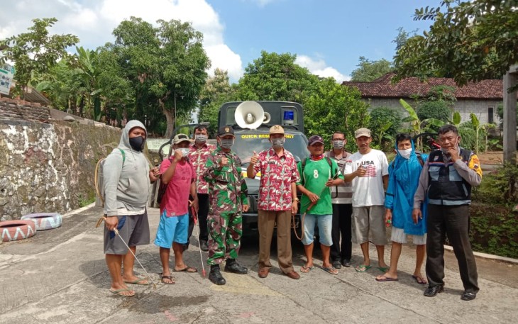 Babinsa Beji Imbau Warga