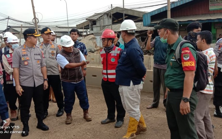 Babinsa Dampingi Kapolres Cek Lokasi