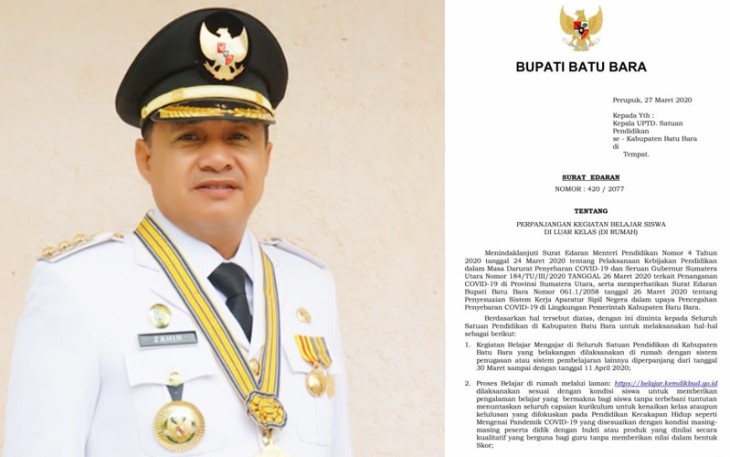  Bupati Batu Bara Keluarkan Surat Edaran