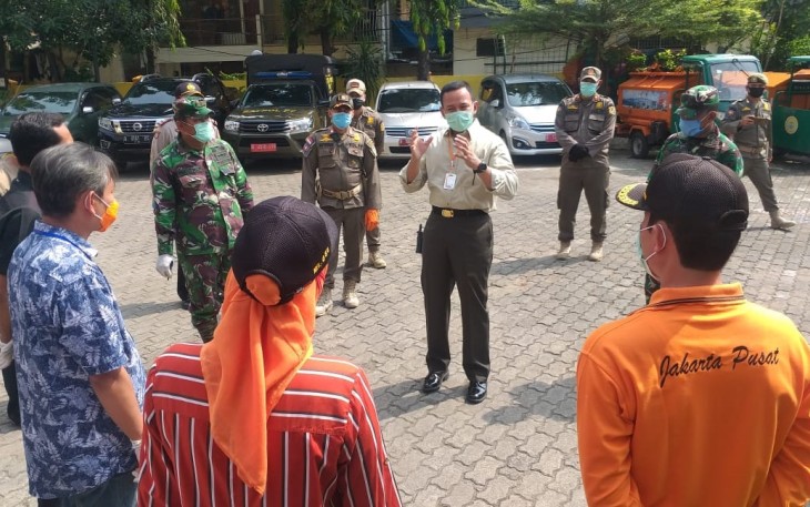 Sosial Distancing Skala Besar di  Wilayah Jakarta Pusat