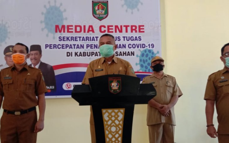 juru bicara Gugus Tugas Percepatan Penanganan Covid 19 Kabupaten Asahan H. Rahmat Hidayat Siregar