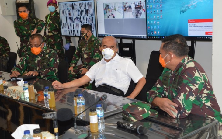 Kunjungan Menteri PMK ke RSD Wisma Atlet Kemayoran Disambut Wapangkogasgabpad