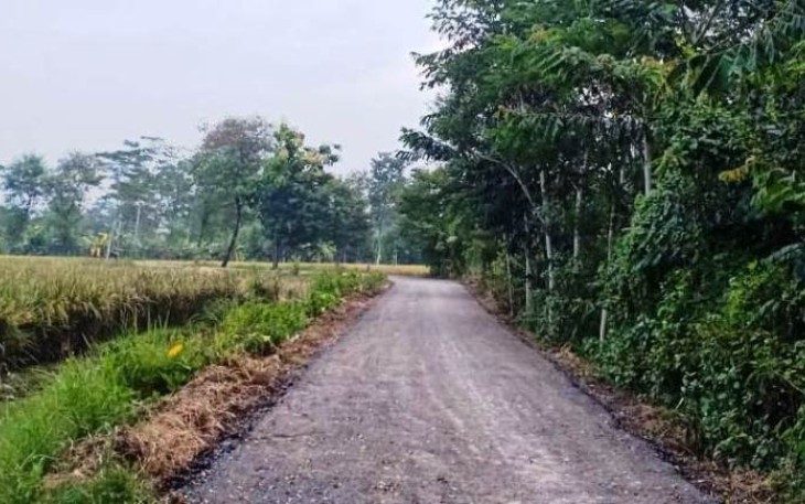 Mulusnya Jalan Ruas Pantirejo-Bulaksari Pekalongan 70 Persen Karya TMMD Reguler