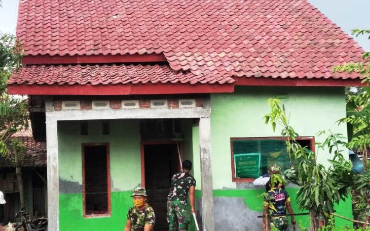 Warna Rumah Sri Puji Asal Pantirejo Pekalongan Dirubah Satgas TMMD Reguler