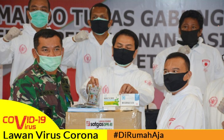 Kunjungan Menteri BUMN dan Satgas Covid-19 DPR RI ke RSD Wisma Atlet Kemayoran
