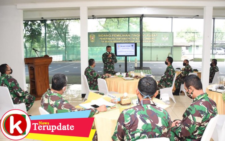 Pangdam Jaya/Jayakarta Pimpin Sidang Calon Tamtama Tingkat Pusat Gel I TA 2020