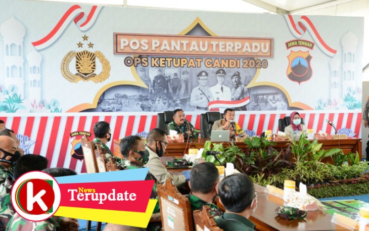Pangdam IV Diponegoro dan Kapolda Jateng Cek Penyekatan Pemudik di Brebes