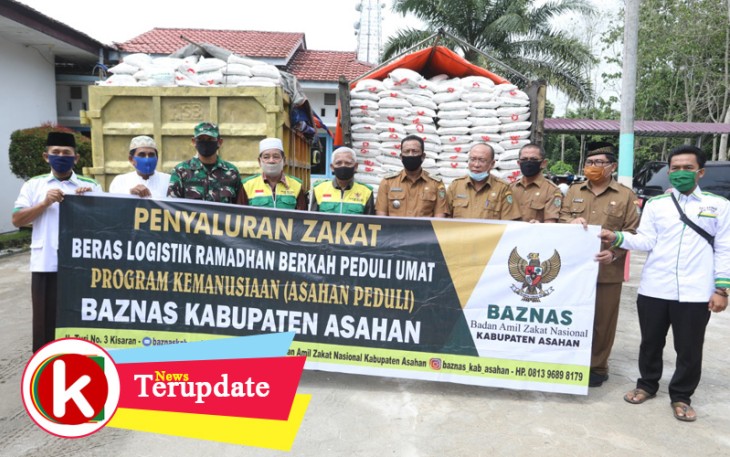 Bupati Asahan Bagikan 1000 Karung Beras kepada Kaum Dhuafa