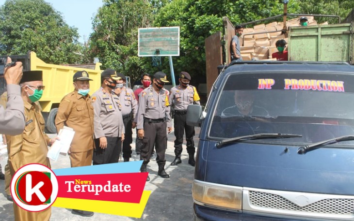 Bupati dan Kapolres Batu Bara Tinjau Bantuan Sembako