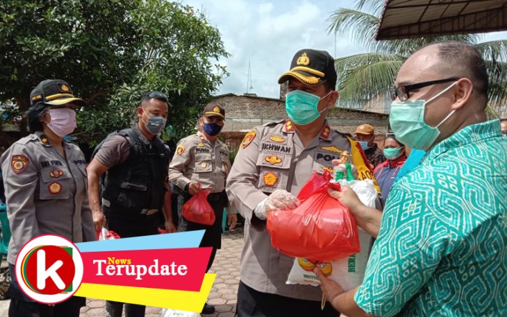 Kapolres Batu Bara Bagikan 150 Paket Sembako