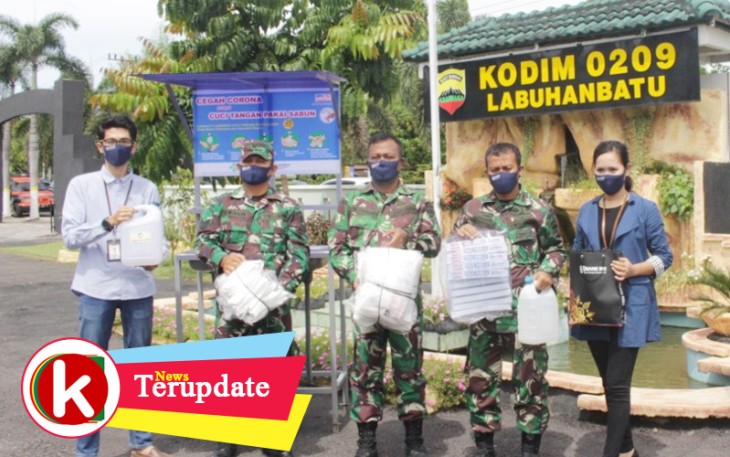 Kodim 0209/LB Terima Bantuan Dari BRI Kancab Rantauprapat