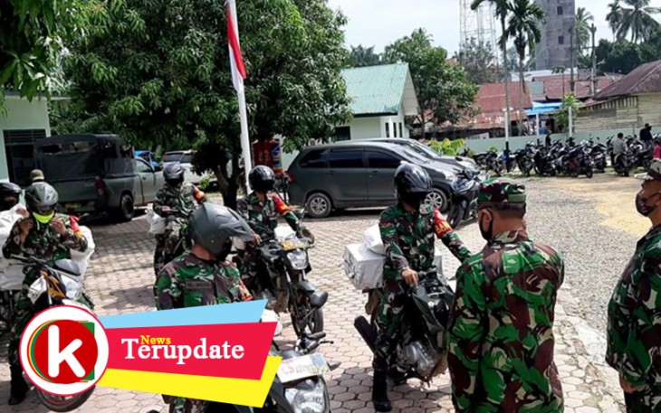 Kodim 0209/LB Salurkan 20 Paket Sembako