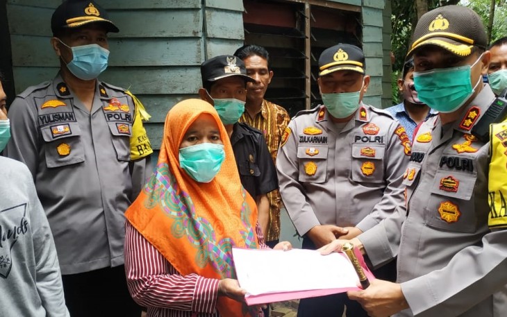 Kapolres Kampar Beri Surprise Kepada Korban Curanmor