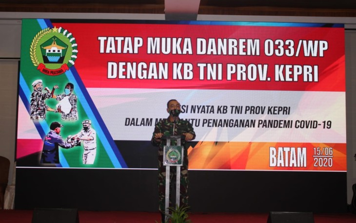 Komandan Korem 033/WP Brigjen TNI Harnoto S.Sos