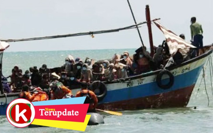 98 Warga Rohingya Terdampar di Laut Aceh Utara