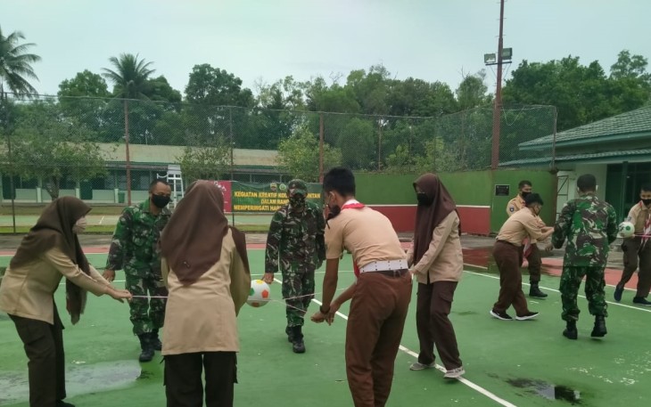 Saka Wira Kartika Kodim 0315/Bintan Terima Wasbang dan Laksanakan Outbound