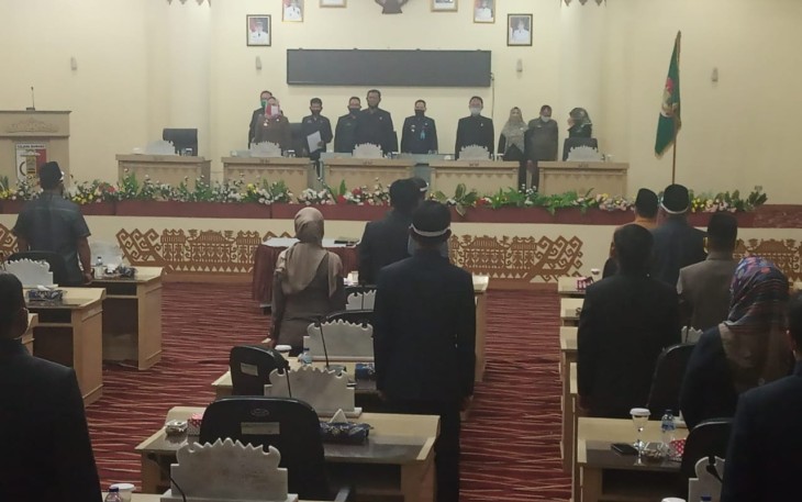 DPRD Tuba Rapat Paripurna Perubahan APBD TA 2020