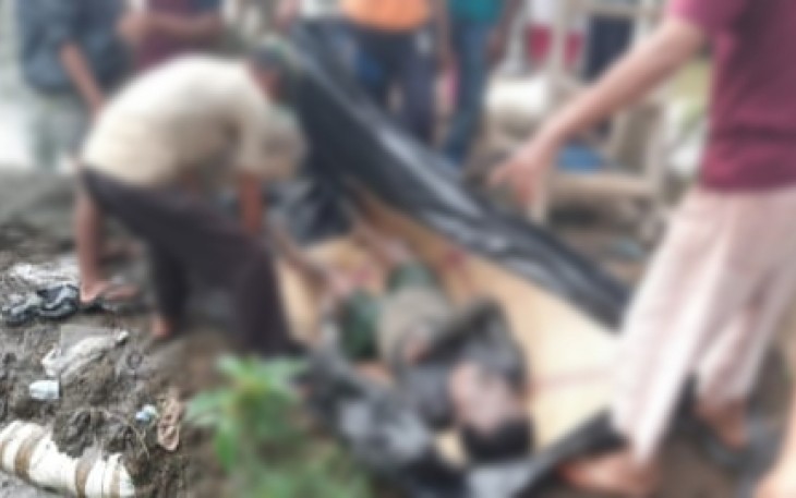 Korban saat dievakuasi