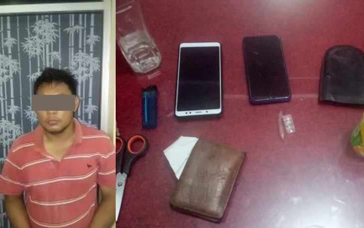 Tersangka dan Barang Bukti saat diamankan