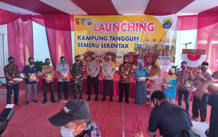 Kapolres Kediri Launching Kampung Tangguh Semeru