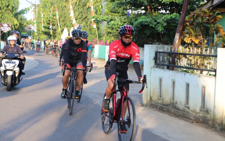 Gowes “Ceria” Pantau Kamtibmas